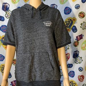 Grey Vans Short Sleeve Hoodie